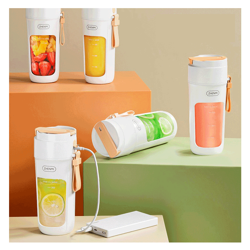 Máy xay sinh tố cầm tay đa năng Xiaomi Zhenmi 10 lưỡi công suất 55w xay đá, hoa quả chính hãng Komex