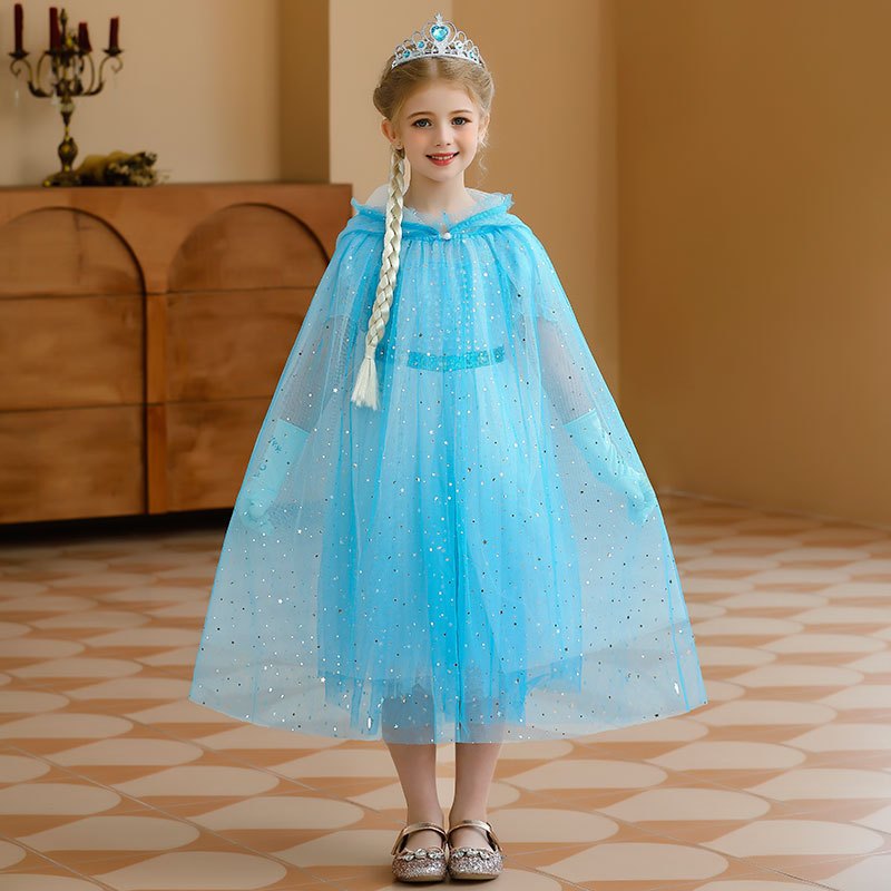 Áo Choàng Lưới Công Chúa Elsa. Trang phục hóa trang DẠ HỘI