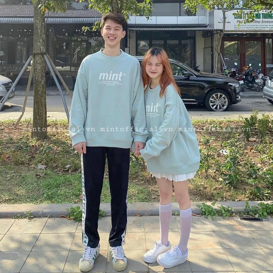 Áo Sweater Mint Official SS21 NỈ BÔNG