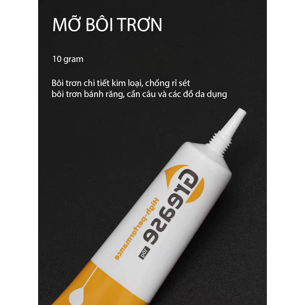 Mỡ bôi trơn đa dụng chi tiết kim loại, gearbox. cần câu, khóa kéo