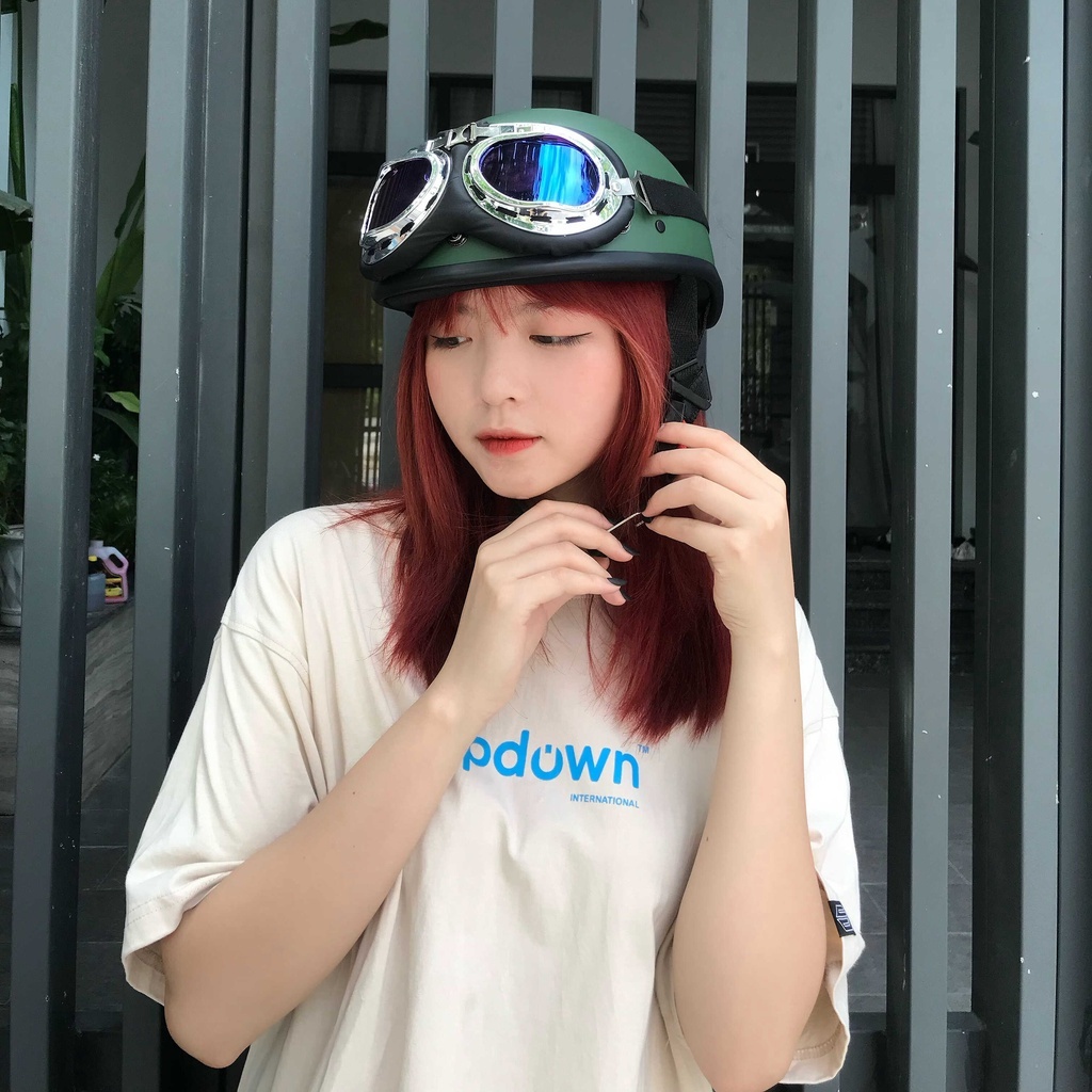 MŨ BẢO HIỂM 1/2 ĐẦU HESA HÀNG CHÍNH HÃNG