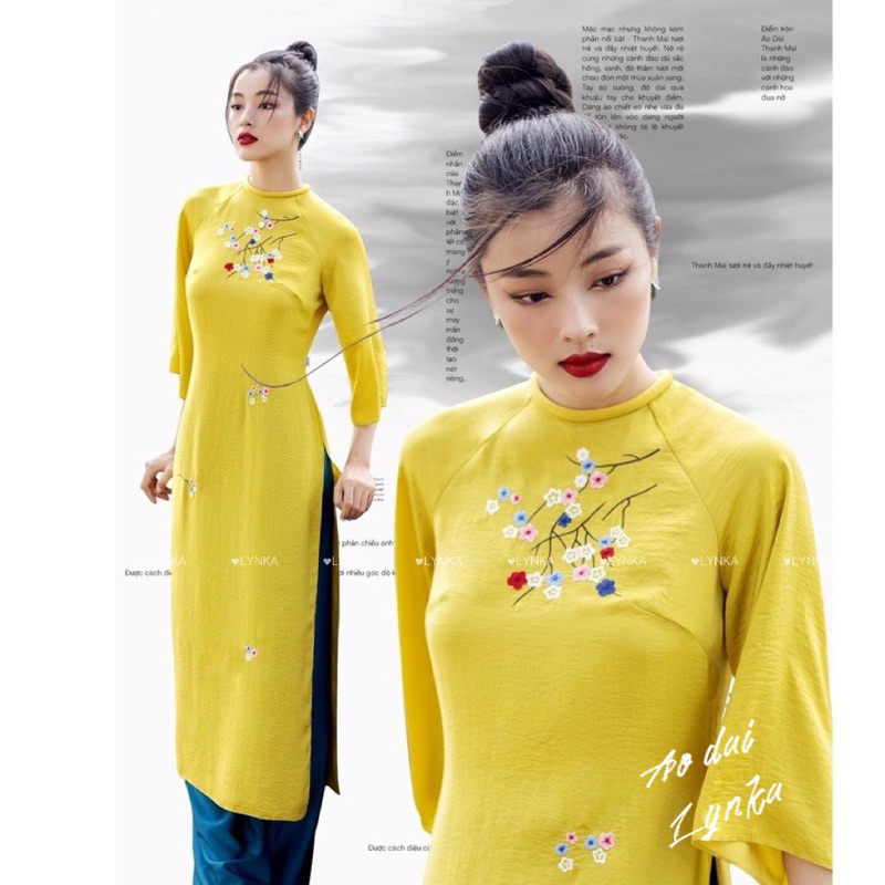 T08-Áo dài cách tân thêu hoa/aodailynka88