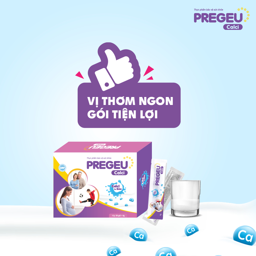 PREGEU CALCI – Calci Từ Sữa Bổ Sung Canxi, Phát Triển Chiều Cao Tối Ưu, Xương Răng Chắc Khỏe Cho Cả Gia Đình TTP049