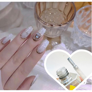 Sơn gel ngọc trai sơn ánh trai màu trắng làm nail