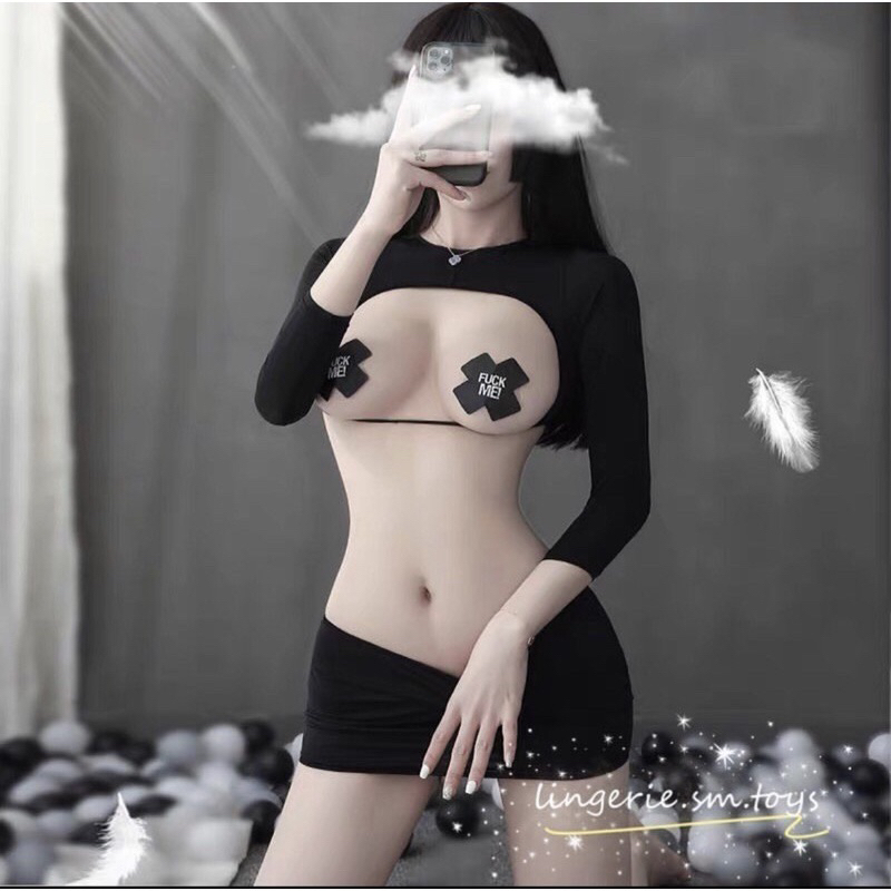 QR043 Set Khoét Ngực / Mông Táo Bạo Gợi Cảm | Cosplay sexy