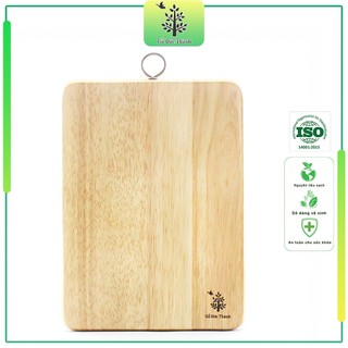 Thớt gỗ chữ nhật có khoen (mới) - Gỗ Đức Thành - 06021 - Đạt chứng nhận vệ sinh an toàn thực phẩm