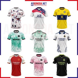 Áo Bóng Đá Các Clb Mu Barca Real Juve Chelsea Arsenal Liverpool, Áo Đá Bóng Chất Vải Thun Co Giãn Mềm Mại Thấm Hút Tốt