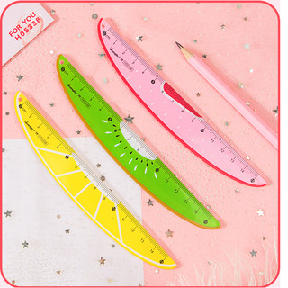 Thước kẻ 15cm guangbo h05338 hình hoa quả cute
