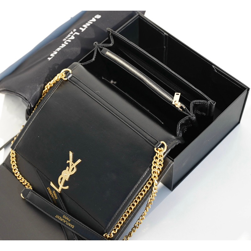 Túi xách dây xích khoá vàng