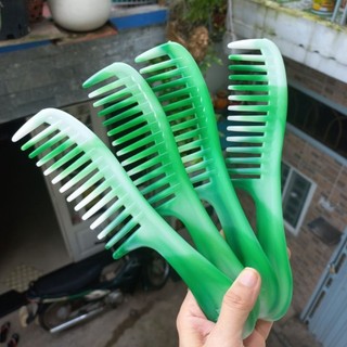 Lược thưa chải tóc uốn,tóc xoăn màu xanh (22cm)