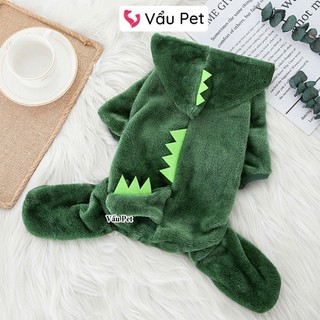 Áo cho chó mèo Bộ lông khủng long - Quần áo cho chó poodle, con, lớn, mèo, thú cưng Vẩu Pet Shop