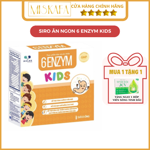 6 ENZYM KIDS - Siro Giúp Bé Hết Biếng Ăn, Ăn ngon, Tăng Cân, Tăng Đề Kháng, Hết Táo Bón_ CHÍNH HÃNG