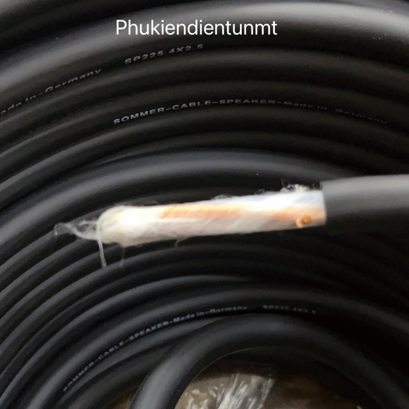 1 mét dây loa SOMMER 4 lõi đồng nguyên chất hàng cao cấp