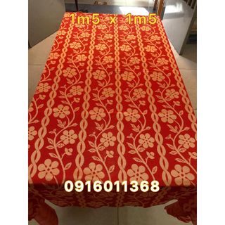 Khăn Trải Bàn gấm Bông Bính