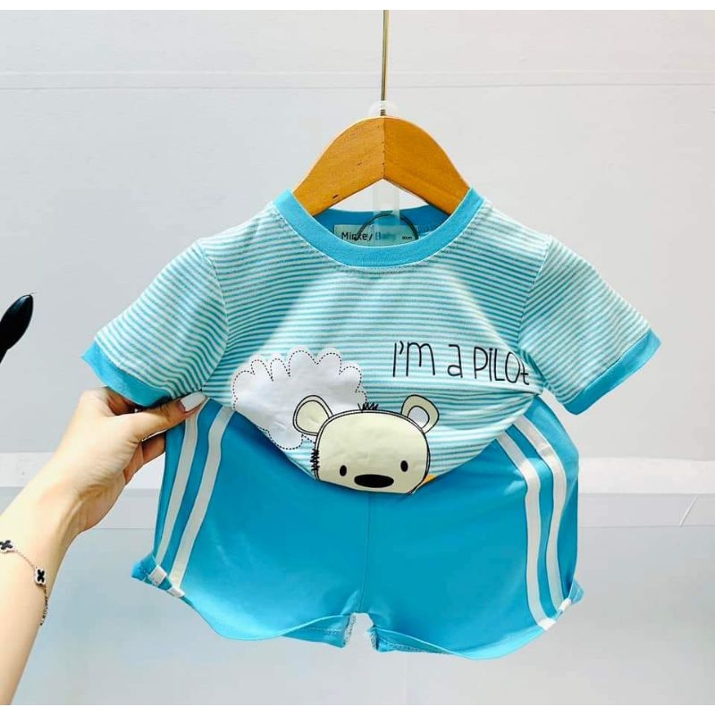 Cộc soc det phoi thun lạnh cho bé trai và gái