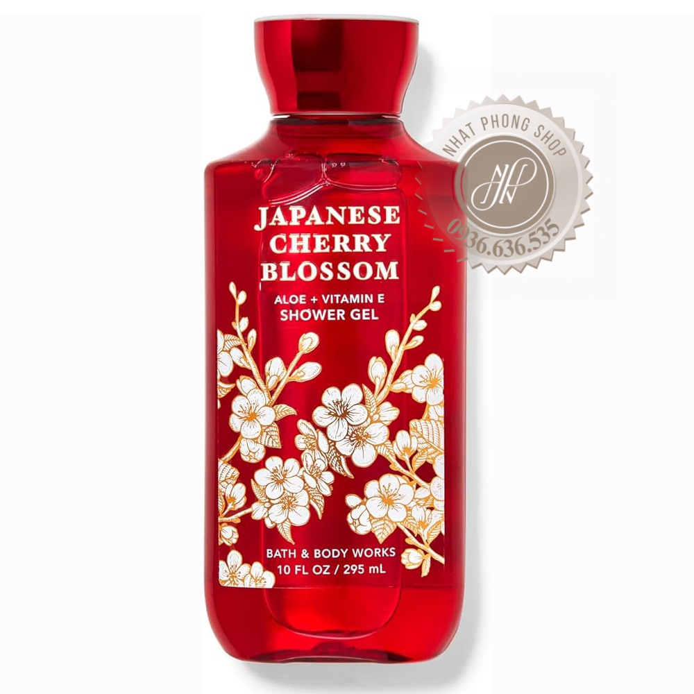 Sữa Tắm Bath & Body Works Shea & Vitamine Shower Gel 295ml #Japanese Cherry Blossom