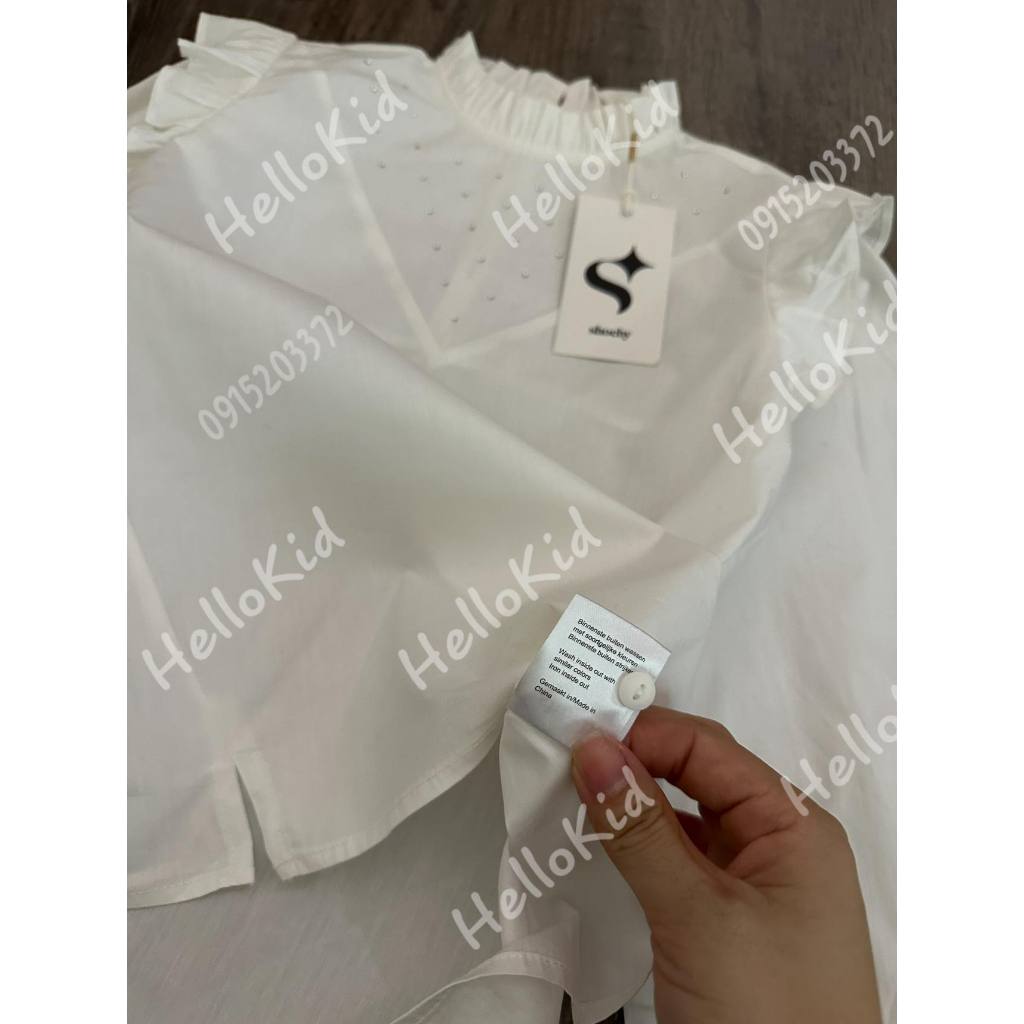 Áo sơ mi tiểu thư cho bé