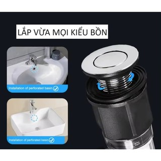 ( Hàng tốt chống hôi) Xả NÚT LẬT nhựa bồn lavabo rửa mặt