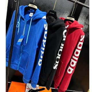 Áo khoắc adidas hoodie áo bomber nam nữ có mũ Chất Len Quảng Châu CỰC ĐẸP 2023-2024 hót tren cho các bạn trẻ