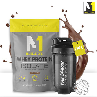 Whey protein isolate, sữa tăng cơ, giảm mỡ 1kg + TẶNG BÌNH LẮC Hàng chính hãng
