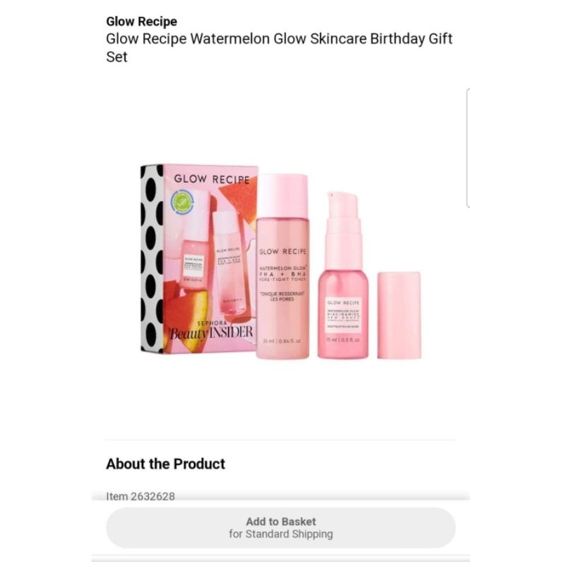 Set dưỡng da toner + serum GLOW RECIPE