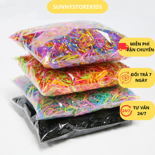 Combo 2 Túi Thun cột tóc nữ tiện dụng đa năng, Dây Thun Cột Tóc Cho Bé gái nhiều màu