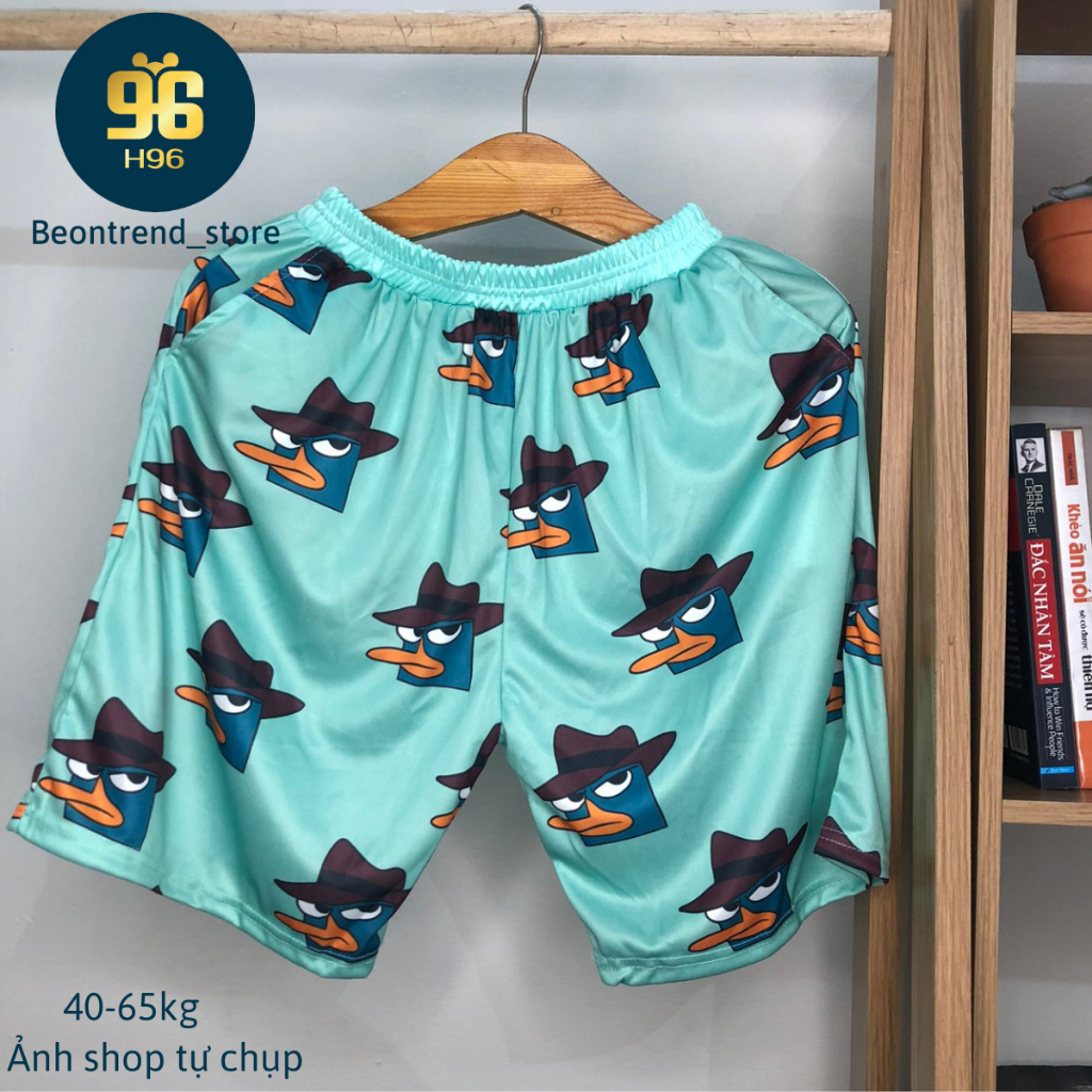 Quần Short Lửng Cartoon Thú Unisex Nhiều mẫu Fresize 38-65kg