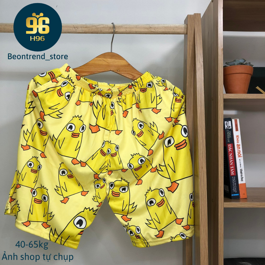 Quần Short Lửng Cartoon Thú Unisex Nhiều mẫu Fresize 38-65kg