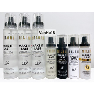 Xịt khoá nền giữ lớp trang điểm MILANI Make It Last Setting Spray (Dewy/Matte/Original/ Sunscreen) 60ml