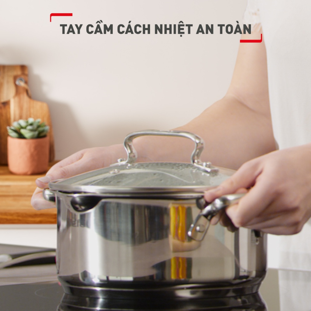 Bộ 3 nồi inox 304 cao cấp Tefal Duetto Plus  bảo hành 24 tháng