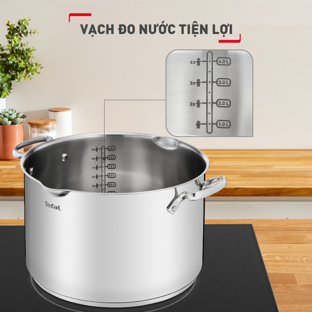 Bộ 3 nồi inox 304 cao cấp Tefal Duetto Plus  bảo hành 24 tháng