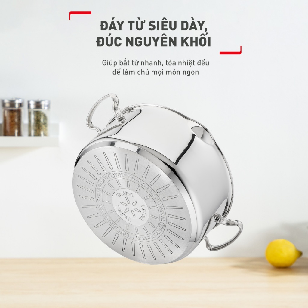 Bộ 3 nồi inox 304 cao cấp Tefal Duetto Plus  bảo hành 24 tháng