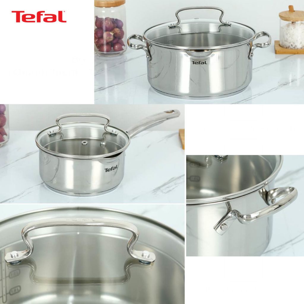 Bộ 3 nồi inox 304 cao cấp Tefal Duetto Plus  bảo hành 24 tháng