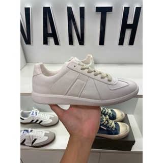 Giày Da Sneaker cố thấp full trắng - Maison Margielia MM 22 Low-top Sneaker All White Leather