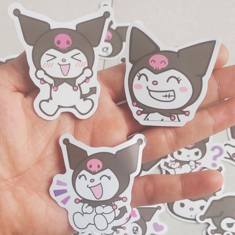 Bộ 50 hình dán sticker kuromi dễ thương cho bé dán vali, điện thoại, mũ bảo hiểm, bình nước, chất liệu decal PVC cao cấp