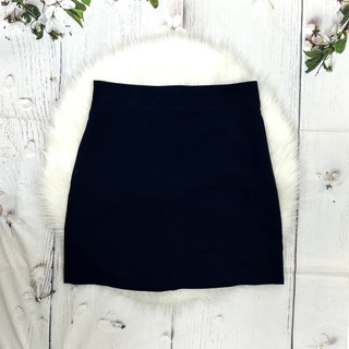 Chân váy ngắn nữ chữ A size M màu navy xanh tím than QACCESSORIES