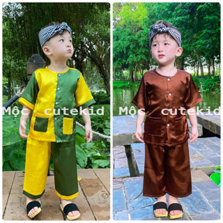 (7-42KG) bộ bà ba cho bé (KHĂN MUA RIÊNG) bộ quần áo cho bé đi chơi Lễ Tết, đi chơi Trung Thu