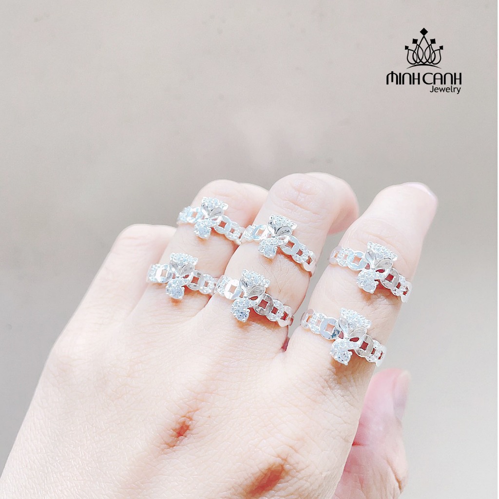 Nhẫn Bạc Hồ Ly Kim Tiền Đính Đá Minh Canh Jewelry