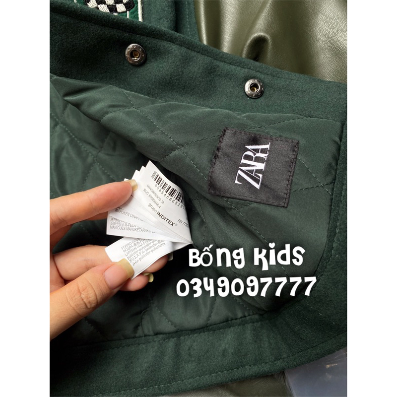 Áo Bomber Bé Trai MONACO VIBES Chữ N Rêu ZR