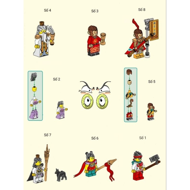 Xếp hình lego nhân vật set 80039