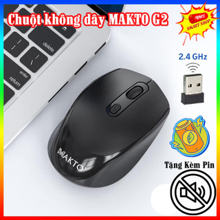 Chuột không dây chống ồn makto g2 1600 dpi - chuột silent g2 kết nối wireless 2.4g