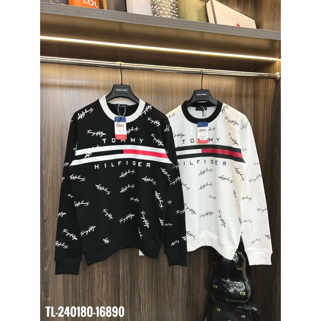 Bộ Thu Đông Tommy Dòng chữ Tommy IN ngang ngực  Nam Thu Đông Hot ,Bộ Tommy dài tay nam chất liệu Nỉ nhung dày dặn