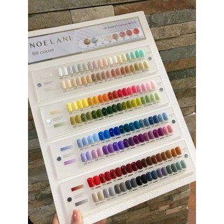  Set sơn gel Noelani chính hãng 80 màu - Bộ sơn móng tay làm nail mix gel nhũ  tặng kèm bảng màu cặp base top  
