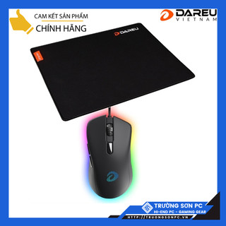 Chuột Gaming DAREU EM908 RGB USB Black | Kèm MousePad Dareu Chính Hãng
