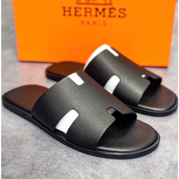 Dép nam da chữ H cao cấp da bò đẹp quai ngang quai chéo không quai hậu thời trang trẻ  CHAGO Hm hot nhất 2023!