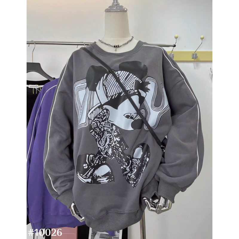 Áo Nỉ haida Mickey Suy tư Hàng QC