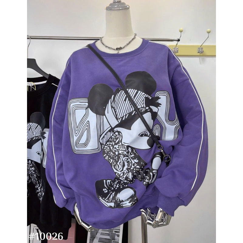 Áo Nỉ haida Mickey Suy tư Hàng QC