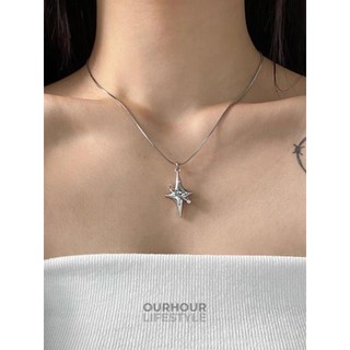Clignoter Necklace - Vòng cổ hình ngôi sao 4 cánh blink star Y2K