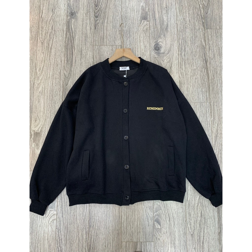 Áo Khoác Cardigan Nỉ Cúc Dọc Thêu Chữ A2885 SUSSTORE