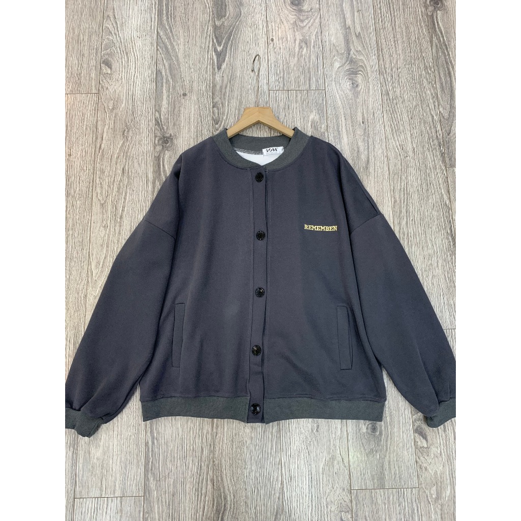 Áo Khoác Cardigan Nỉ Cúc Dọc Thêu Chữ A2885 SUSSTORE